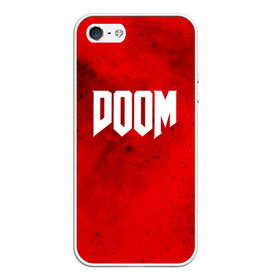 Чехол для iPhone 5/5S матовый с принтом DOOM MARS GAME в Екатеринбурге, Силикон | Область печати: задняя сторона чехла, без боковых панелей | art | doom | game | возвращение | дум | игра | легенда | шутер