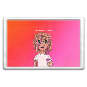 Магнит 45*70 с принтом Lil Pump Boss в Екатеринбурге, Пластик | Размер: 78*52 мм; Размер печати: 70*45 | hip hop | hiphop | lil pump | mc | rap | газзи гарсия | зачитал | клауд | клауд рэп | лил памп | лили | мс | памп | реп | репер | речитатив | рэп | рэпер | трэп | хип | хип хоп | хипхоп | хоп