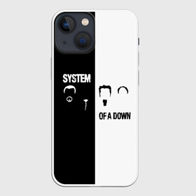 Чехол для iPhone 13 mini с принтом System of a Down в Екатеринбурге,  |  | soad | soil | system of a down | группа | дав | дарон малакян | джон долмаян | метал | ню | оф | рок | серж танкян | систем | соад | сод | соэд | шаво одаджян | э доун