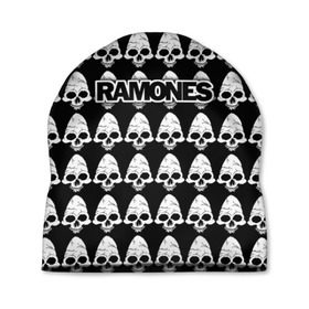 Шапка 3D с принтом Ramones в Екатеринбурге, 100% полиэстер | универсальный размер, печать по всей поверхности изделия | ramone | ramones | группа | джонни | джоуи | ди ди томми | марки | панк | поп | раманес | раманэс | рамон | рамонес | рамонэс | рамоун | рамоунз | рамоунс | рок | хард | хардрок