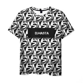 Мужская футболка 3D с принтом VERSUS BATTLE-D.MASTA в Екатеринбурге, 100% полиэфир | прямой крой, круглый вырез горловины, длина до линии бедер | rap | versus battle | битва | молодежный стиль | рэп | рэп батл | рэп битва | рэперы