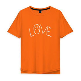 Мужская футболка хлопок Oversize с принтом Lil Love Tattoo в Екатеринбурге, 100% хлопок | свободный крой, круглый ворот, “спинка” длиннее передней части | lil peep | rap | густав ор | лил пип | рэп