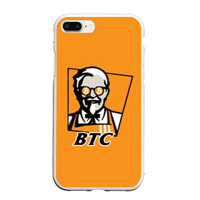 Чехол для iPhone 7Plus/8 Plus матовый с принтом BITCOIN в стиле KFC в Екатеринбурге, Силикон | Область печати: задняя сторона чехла, без боковых панелей | bitcoin | btc | crypto | kfc | биткоин | валюта | деньги | криптовалюта | цифровое золото