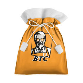 Подарочный 3D мешок с принтом BITCOIN в стиле KFC в Екатеринбурге, 100% полиэстер | Размер: 29*39 см | Тематика изображения на принте: bitcoin | btc | crypto | kfc | биткоин | валюта | деньги | криптовалюта | цифровое золото