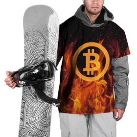 Накидка на куртку 3D с принтом BITCOIN FIRE в Екатеринбурге, 100% полиэстер |  | bitcoin | btc | coin | crypto | ethereum | money | orange | биткоин | валюта | деньги | известные | криптовалюта | логотип | монета | надписи.cash | оранжевый | цвет | цифровое золото | эфир