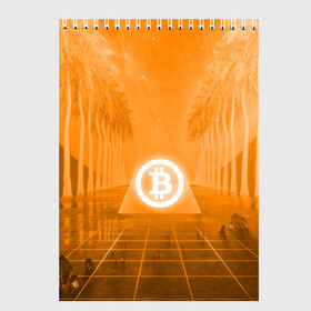 Скетчбук с принтом BITCOIN в Екатеринбурге, 100% бумага
 | 48 листов, плотность листов — 100 г/м2, плотность картонной обложки — 250 г/м2. Листы скреплены сверху удобной пружинной спиралью | bitcoin | btc | coin | crypto | ethereum | money | orange | биткоин | валюта | деньги | известные | криптовалюта | логотип | монета | надписи.cash | оранжевый | цвет | цифровое золото | эфир