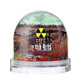 Водяной шар с принтом S.T.A.L.K.E.R ОЛЕГ в Екатеринбурге, Пластик | Изображение внутри шара печатается на глянцевой фотобумаге с двух сторон | s.t.a.l.k.e.r. | stalker | олег | сталкер