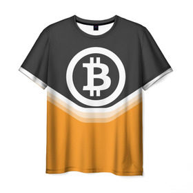 Мужская футболка 3D с принтом BITCOIN UNIFORM в Екатеринбурге, 100% полиэфир | прямой крой, круглый вырез горловины, длина до линии бедер | bitcoin | btc | coin | crypto | ethereum | money | orange | биткоин | валюта | деньги | известные | криптовалюта | логотип | монета | надписи.cash | оранжевый | цвет | цифровое золото | эфир