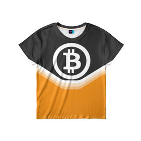 Детская футболка 3D с принтом BITCOIN UNIFORM в Екатеринбурге, 100% гипоаллергенный полиэфир | прямой крой, круглый вырез горловины, длина до линии бедер, чуть спущенное плечо, ткань немного тянется | bitcoin | btc | coin | crypto | ethereum | money | orange | биткоин | валюта | деньги | известные | криптовалюта | логотип | монета | надписи.cash | оранжевый | цвет | цифровое золото | эфир