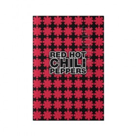 Обложка для паспорта матовая кожа с принтом Red Hot Chili Peppers в Екатеринбурге, натуральная матовая кожа | размер 19,3 х 13,7 см; прозрачные пластиковые крепления | 