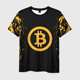 Мужская футболка 3D с принтом BITCOIN в Екатеринбурге, 100% полиэфир | прямой крой, круглый вырез горловины, длина до линии бедер | bitcoin | btc | coin | crypto | ethereum | miner | mining | money | orange | биткоин | валюта | деньги | известные | криптовалюта | логотип | майнер | майнинг | монета | надписи.cash | оранжевый | цвет | цифровое золото | эфир