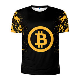 Мужская футболка 3D спортивная с принтом BITCOIN в Екатеринбурге, 100% полиэстер с улучшенными характеристиками | приталенный силуэт, круглая горловина, широкие плечи, сужается к линии бедра | Тематика изображения на принте: bitcoin | btc | coin | crypto | ethereum | miner | mining | money | orange | биткоин | валюта | деньги | известные | криптовалюта | логотип | майнер | майнинг | монета | надписи.cash | оранжевый | цвет | цифровое золото | эфир
