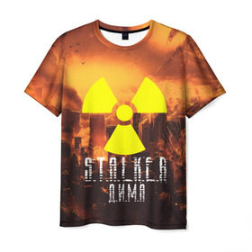 Мужская футболка 3D с принтом S.T.A.L.K.E.R Дима в Екатеринбурге, 100% полиэфир | прямой крой, круглый вырез горловины, длина до линии бедер | s.t.a.l.k.e.r. | stalker | дима | припять | сталкер | чернобыль