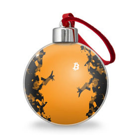 Ёлочный шар с принтом BITCOIN в Екатеринбурге, Пластик | Диаметр: 77 мм | bitcoin | btc | crypto | биткоин | валюта | деньги | криптовалюта | цифровое золото