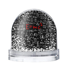 Снежный шар с принтом Формулы E=mc2 в Екатеринбурге, Пластик | Изображение внутри шара печатается на глянцевой фотобумаге с двух сторон | emc | альберт | доска | емс хипстер | мел | физик | физика | формула | энштейн
