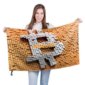 Флаг 3D с принтом BITCOIN в Екатеринбурге, 100% полиэстер | плотность ткани — 95 г/м2, размер — 67 х 109 см. Принт наносится с одной стороны | bitcoin | btc | coin | crypto | ethereum | miner | mining | money | orange | биткоин | валюта | деньги | известные | криптовалюта | логотип | майнинг | монета | надписи.cash | оранжевый | цвет | цифровое золото | эфир