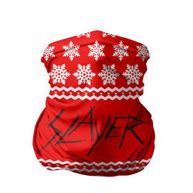 Бандана-труба 3D с принтом Праздничный Slayer в Екатеринбурге, 100% полиэстер, ткань с особыми свойствами — Activecool | плотность 150‒180 г/м2; хорошо тянется, но сохраняет форму | slayer | группа | гэри холт | знак | керри кинг | красный | метал | музыка | надпись | новогодний | новый год | песни | пол бостаф | праздник | рождество | рок | слаер | слайер | слеар | слеер | слейр | слеяр