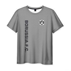 Мужская футболка 3D с принтом FC Borussia 2018 Vintage в Екатеринбурге, 100% полиэфир | прямой крой, круглый вырез горловины, длина до линии бедер | Тематика изображения на принте: borussia dortmund | fc | спорт | спортивные | футбол | футбольный клуб