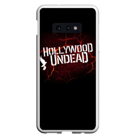 Чехол для Samsung S10E с принтом Hollywood Undead в Екатеринбурге, Силикон | Область печати: задняя сторона чехла, без боковых панелей | j dog | голивудская нежить | голливудская нежить | джейдог | маски | нежить | рэпкор