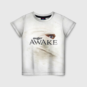 Детская футболка 3D с принтом Awake в Екатеринбурге, 100% гипоаллергенный полиэфир | прямой крой, круглый вырез горловины, длина до линии бедер, чуть спущенное плечо, ткань немного тянется | awake | monster | skillet | джон купер | кори купер | рок