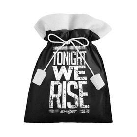Подарочный 3D мешок с принтом We Rise в Екатеринбурге, 100% полиэстер | Размер: 29*39 см | awake | monster | skillet | джон купер | кори купер | рок