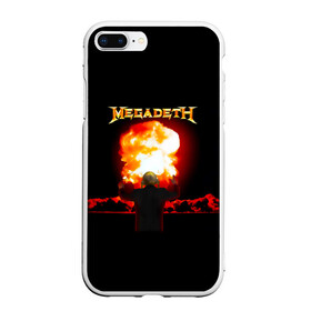 Чехол для iPhone 7Plus/8 Plus матовый с принтом Megadeth в Екатеринбурге, Силикон | Область печати: задняя сторона чехла, без боковых панелей | megadet | megadeth | группа | дирк вербурен | дэвид эллефсон | дэйв мастейн | кико лоурейро | мегадет | мегадетх | метал | рок | трэш | трэшметал | тяжелый | хард | хардрок | хеви | хевиметал