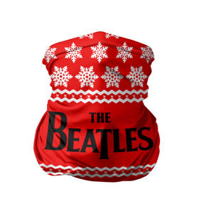 Бандана-труба 3D с принтом Праздничный The Beatles в Екатеринбурге, 100% полиэстер, ткань с особыми свойствами — Activecool | плотность 150‒180 г/м2; хорошо тянется, но сохраняет форму | beatles | the beatles | бител | битлз | битлс | битлы | группа | джон леннон | джордж харрисон | жуки | знак | красный | ливерпульская четвёрка | мерсибит | надпись | новогодний | новый год | пол маккартни | поп