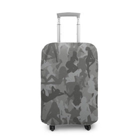 Чехол для чемодана 3D с принтом Sexy-Military в Екатеринбурге, 86% полиэфир, 14% спандекс | двустороннее нанесение принта, прорези для ручек и колес | military | девушки | камуфляж | милитари
