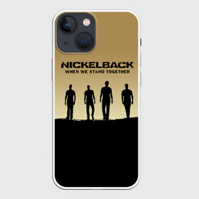 Чехол для iPhone 13 mini с принтом Nickelback в Екатеринбурге,  |  | back | nickel | nickelback | альтернативный | вот ваша сдача | группа | дэниел адэр | майк крюгер | метал | никелбек | никель | никл бек | постгранж | райан пик | рок | хард | хардрок | чед крюгер