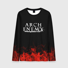 Мужской лонгслив 3D с принтом Arch Enemy в Екатеринбурге, 100% полиэстер | длинные рукава, круглый вырез горловины, полуприлегающий силуэт | arch enemy | band | metal | music | rock | атрибутика | группа | метал | музыка | рок
