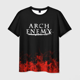Мужская футболка 3D с принтом Arch Enemy в Екатеринбурге, 100% полиэфир | прямой крой, круглый вырез горловины, длина до линии бедер | arch enemy | band | metal | music | rock | атрибутика | группа | метал | музыка | рок
