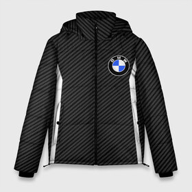 Мужская зимняя куртка 3D с принтом BMW Motorsport Carbon в Екатеринбурге, верх — 100% полиэстер; подкладка — 100% полиэстер; утеплитель — 100% полиэстер | длина ниже бедра, свободный силуэт Оверсайз. Есть воротник-стойка, отстегивающийся капюшон и ветрозащитная планка. 

Боковые карманы с листочкой на кнопках и внутренний карман на молнии. | Тематика изображения на принте: bmw | bmw motorsport | bmw performance | carbon | m | motorsport | performance | sport | бмв | карбон | моторспорт | спорт