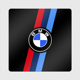 Магнит виниловый Квадрат с принтом BMW 2021 M SPORT / БМВ М СПОРТ в Екатеринбурге, полимерный материал с магнитным слоем | размер 9*9 см, закругленные углы | bmw | bmw motorsport | bmw performance | carbon | m | motorsport | performance | sport | бмв | карбон | моторспорт | спорт