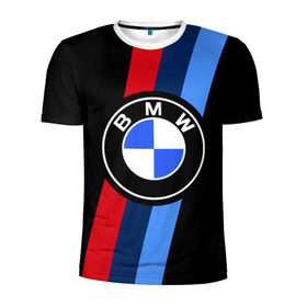 Мужская футболка 3D спортивная с принтом BMW 2018 M Sport в Екатеринбурге, 100% полиэстер с улучшенными характеристиками | приталенный силуэт, круглая горловина, широкие плечи, сужается к линии бедра | bmw | bmw motorsport | bmw performance | carbon | m | motorsport | performance | sport | бмв | карбон | моторспорт | спорт