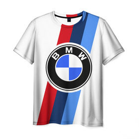 Мужская футболка 3D с принтом BMW 2018 M Sport в Екатеринбурге, 100% полиэфир | прямой крой, круглый вырез горловины, длина до линии бедер | bmw | bmw motorsport | bmw performance | carbon | m | motorsport | performance | sport | бмв | карбон | моторспорт | спорт
