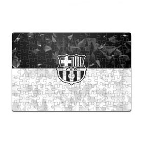 Пазл магнитный 126 элементов с принтом FC Barca Black Collection в Екатеринбурге, полимерный материал с магнитным слоем | 126 деталей, размер изделия —  180*270 мм | Тематика изображения на принте: fc barcelona | fcb | барселона | спорт | спортивные | футбол | футбольный клуб