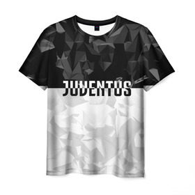 Мужская футболка 3D с принтом Juventus Black Collection в Екатеринбурге, 100% полиэфир | прямой крой, круглый вырез горловины, длина до линии бедер | juventus | спорт | спортивные | футбол | футбольный клуб | ювентус