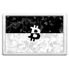 Магнит 45*70 с принтом BITCOIN Black Collection в Екатеринбурге, Пластик | Размер: 78*52 мм; Размер печати: 70*45 | Тематика изображения на принте: bitcoin | btc | crypto | miner | mining | биткоин | валюта | деньги | криптовалюта | майнинг | цифровое золото