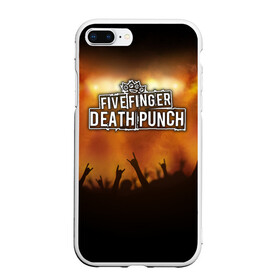 Чехол для iPhone 7Plus/8 Plus матовый с принтом Five Finger Death Punch в Екатеринбурге, Силикон | Область печати: задняя сторона чехла, без боковых панелей | band | five finger death punch | metal | music | rock | атрибутика | группа | метал | музыка | рок