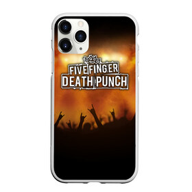 Чехол для iPhone 11 Pro матовый с принтом Five Finger Death Punch в Екатеринбурге, Силикон |  | Тематика изображения на принте: band | five finger death punch | metal | music | rock | атрибутика | группа | метал | музыка | рок