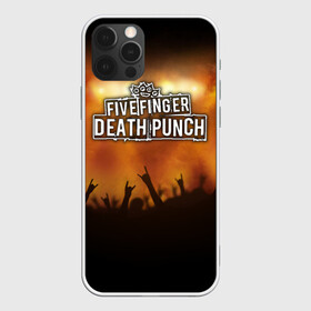 Чехол для iPhone 12 Pro с принтом Five Finger Death Punch в Екатеринбурге, силикон | область печати: задняя сторона чехла, без боковых панелей | Тематика изображения на принте: band | five finger death punch | metal | music | rock | атрибутика | группа | метал | музыка | рок