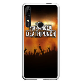 Чехол для Honor P Smart Z с принтом Five Finger Death Punch в Екатеринбурге, Силикон | Область печати: задняя сторона чехла, без боковых панелей | band | five finger death punch | metal | music | rock | атрибутика | группа | метал | музыка | рок