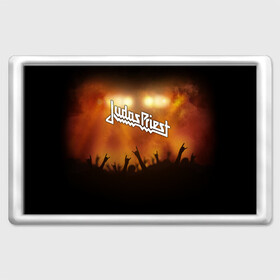 Магнит 45*70 с принтом Judas Priest в Екатеринбурге, Пластик | Размер: 78*52 мм; Размер печати: 70*45 | Тематика изображения на принте: band | judas priest | metal | music | rock | атрибутика | метал | музыка | рок