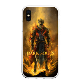 Чехол для iPhone XS Max матовый с принтом Dark Souls в Екатеринбурге, Силикон | Область печати: задняя сторона чехла, без боковых панелей | dark souls | praise the sun | you died | дарк соулс