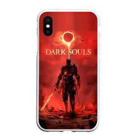 Чехол для iPhone XS Max матовый с принтом Dark Souls в Екатеринбурге, Силикон | Область печати: задняя сторона чехла, без боковых панелей | dark souls | praise the sun | you died | дарк соулс