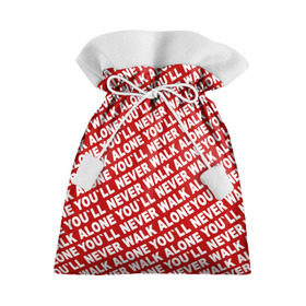 Подарочный 3D мешок с принтом YNWA красный в Екатеринбурге, 100% полиэстер | Размер: 29*39 см | Тематика изображения на принте: liverpool | ynwa | yol ll never walk alone | апл | ливерпуль | футбол