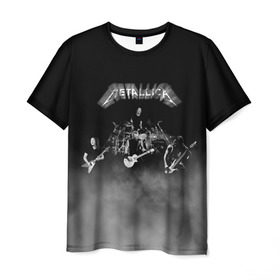 Мужская футболка 3D с принтом Группа Metallica в Екатеринбурге, 100% полиэфир | прямой крой, круглый вырез горловины, длина до линии бедер | metallica | группа | джеймс хэтфилд | кирк хэмметт | ларс ульрих | метал | металика | металлика | миталика | музыка | роберт трухильо | рок | трэш | трэшметал | хард | хардрок | хеви | хевиметал