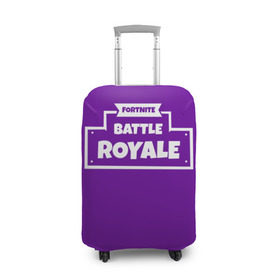 Чехол для чемодана 3D с принтом Fortnite Battle Royale в Екатеринбурге, 86% полиэфир, 14% спандекс | двустороннее нанесение принта, прорези для ручек и колес | battle royale | fortnite | батл роял | фортнайт