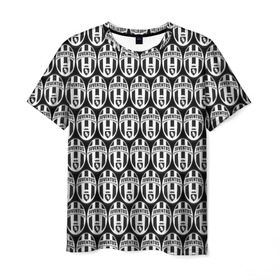 Мужская футболка 3D с принтом Juventus Black&White в Екатеринбурге, 100% полиэфир | прямой крой, круглый вырез горловины, длина до линии бедер | Тематика изображения на принте: 