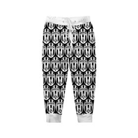Детские брюки 3D с принтом Juventus Black&White в Екатеринбурге, 100% полиэстер | манжеты по низу, эластичный пояс регулируется шнурком, по бокам два кармана без застежек, внутренняя часть кармана из мелкой сетки | 
